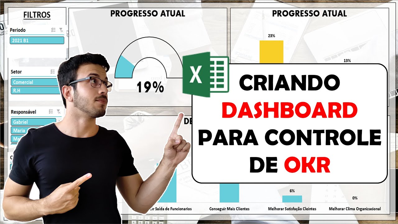 Excel - Planilha e Dashboard Para Controle de OKR no Excel