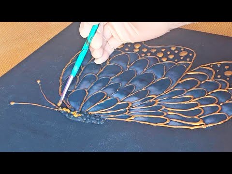 🦋 SO EASY yet STUNNING! Hot Glue, Foam & Floral BUTTERFLY. 
