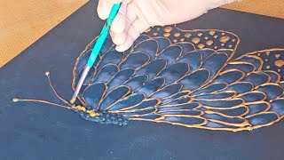 🦋 SO EASY yet STUNNING! Hot Glue, Foam & Floral BUTTERFLY.