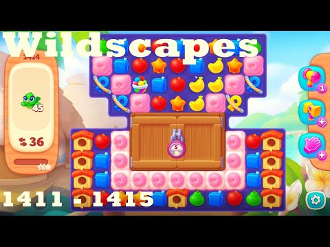 Wildscapes Level 1411 - 1415 HD Walkthrough | 3 - match game | gameplay | android | ios | pc | app