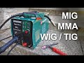 Multi Welder -  PARKSIDE PMSG 200 A1 (199€) TIG, MIG, MMA  |  Unboxing and Test
