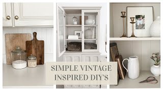 DIY HOME DECOR ON A BUDGET | SIMPLE VINTAGE INSPIRED DIY'S