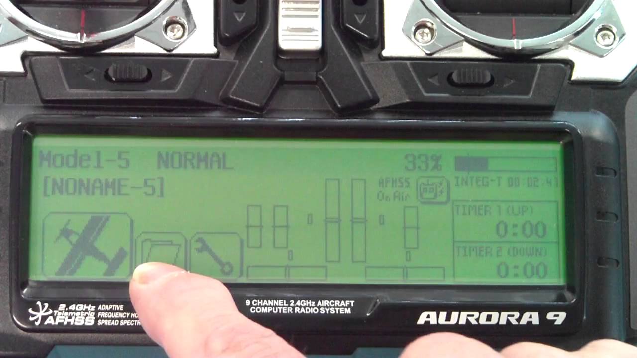 AURORA 9 9-kanálová 2.4GHz, Optima9, TX aku