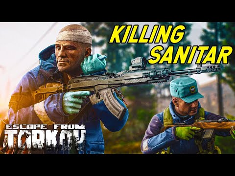 Killing Sanitar! - Escape From Tarkov Shoreline Scav Boss Gameplay
