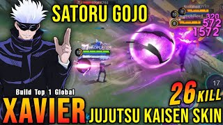 Download lagu 26 Kills!! Finally Satoru Gojo Xavier Jujutsu Kaisen Skin is Back - Build Top 1 Global Xavier ~ MLBB mp3
