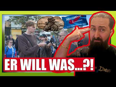 Bedrohliches Höckefest - AFD-Anhänger mit Fantasien @vollmarcant  zu erschießen.