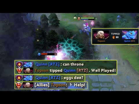 Topson TIPPED Quinn when he did TheQuinn during their pub game