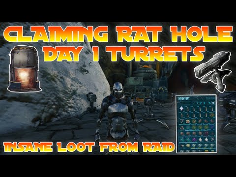 Claiming Underrated Rat Hole - Day 1 Turrets and Insane Raid Profit | Small Tribes Unofficial PvP