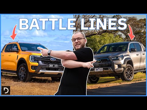 Toyota HiLux Rogue Vs Ford Ranger Wildtrak V6 Review | Battle of the Top-Sellers! | Drive.com.au