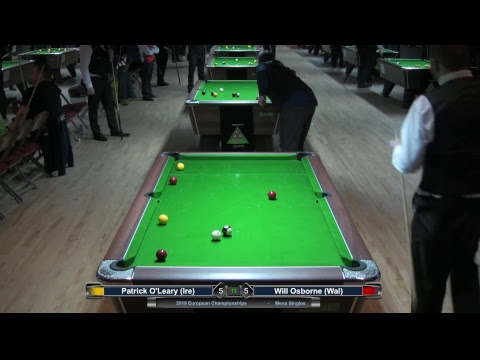 2019 Mens European Championships - Patrick O'Leary (Ire) v Will Osborne (Wal)