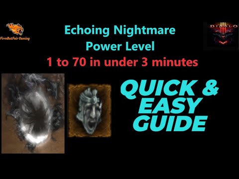 Diablo 3: S27 - Echoing Nightmare Power leveling - A new trick I didn't know
