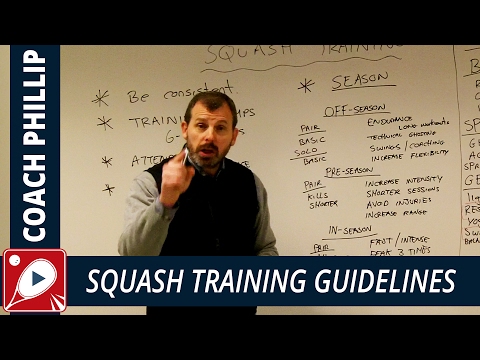 Squash Tips: Squash Training Guidelines
