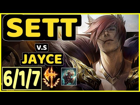AYEL (SETT) vs JAYCE - 6/1/7 KDA TOP CHALLENGER GAMEPLAY - BR