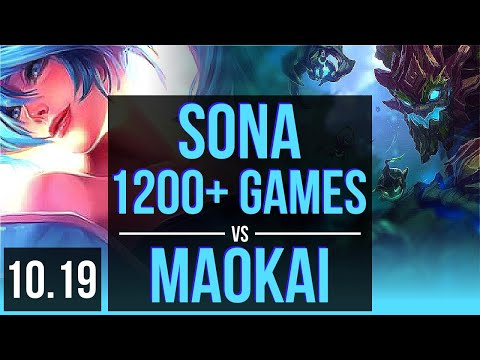 SONA & Ezreal vs MAOKAI & Vayne (SUPPORT) (DEFEAT) | 1200+ games | KR Diamond | v10.19
