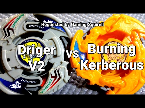 Driger V2 vs Burning Kerberous - BATALHA BEYBLADE! ベイブレード