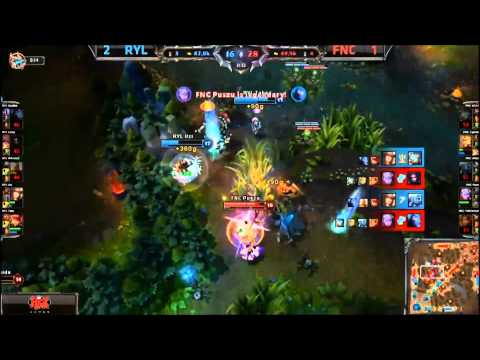 League of Legends World Championships - fnatic puszu quadra kill