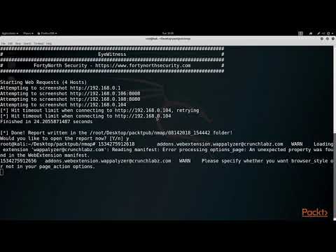 Mastering Kali Linux Network Scanning Enumerating Websites | packtpub com