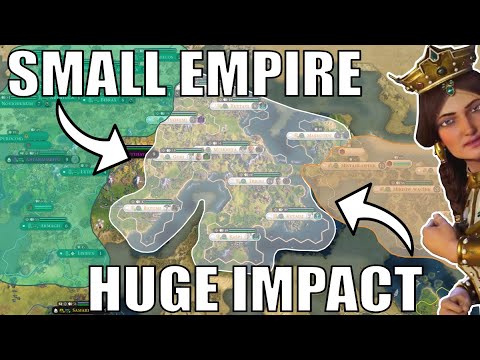 Civ 6 | Georgia Can Master HUGE Impact From A TINY Empire (#2 Deity Georgia Civilization VI)