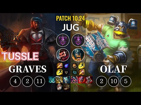 SHG Tussle Graves vs Olaf Jungle - KR Patch 10.24