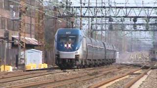 preview picture of video 'Septa Going, Amtrak Coming at Marcus Hook, PA'