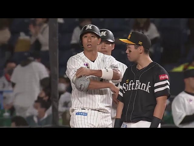 【2回裏】マリーンズ・福田の2点タイムリーヒットで勝ち越し!! 2020/9/25 M-H
