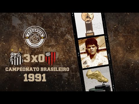 Santos 3 x 0 Atlético PR - 09/05/1991 - Melhores Momentos - Narração: Silvio Luiz