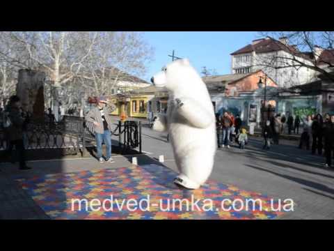 Белый медведь отжигает (Break Dance B-bear)