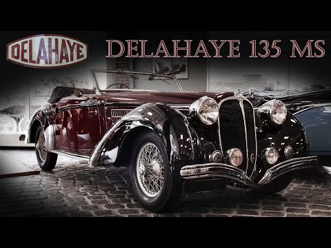 Delahaye 135 MS Cabriolet - Classic French Prestige Car. Exterior & Interior 4K walkaround