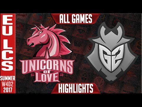 G2 Esports vs Unicorns of Love Highlights ALL GAMES | EU LCS Week 4 Summer 2017 | G2 vs UOL