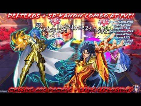 Saint Seiya: Awakening (KOTZ) - Defteros with SD Kanon Combo! Massive Damage Exile Explosion!