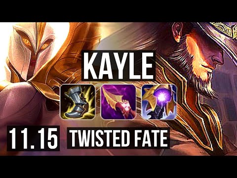 KAYLE vs TWISTED FATE (MID) | 2.3M mastery, 11/2/11, 300+ games, Dominating | EUW Master | v11.15