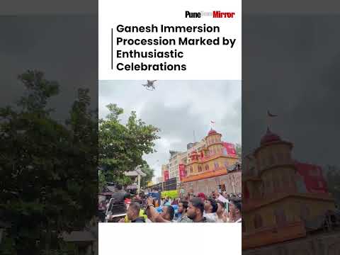 Immersion Procession of Revered Fourth Ganpati Shri Tulsi Baug Begins