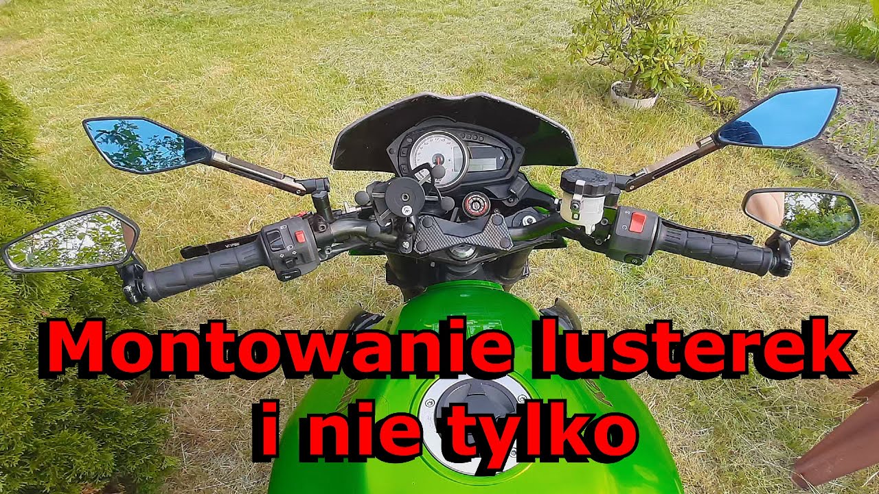 Montaż Interkomu i LUSTEREK na końcówki kierownicy | MotoVlog 57