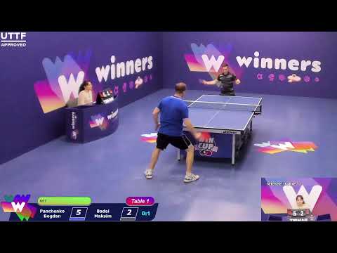 WINners CUP table 1 08.02 Panchenko Bogdan - Badai Maksim 16:00