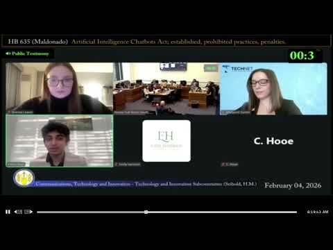 YPA Member Testifying on HB653