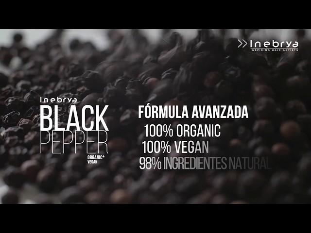 Vídeo relacionado con INEBRYA Máscara de hierro de pimienta negra - 100ML