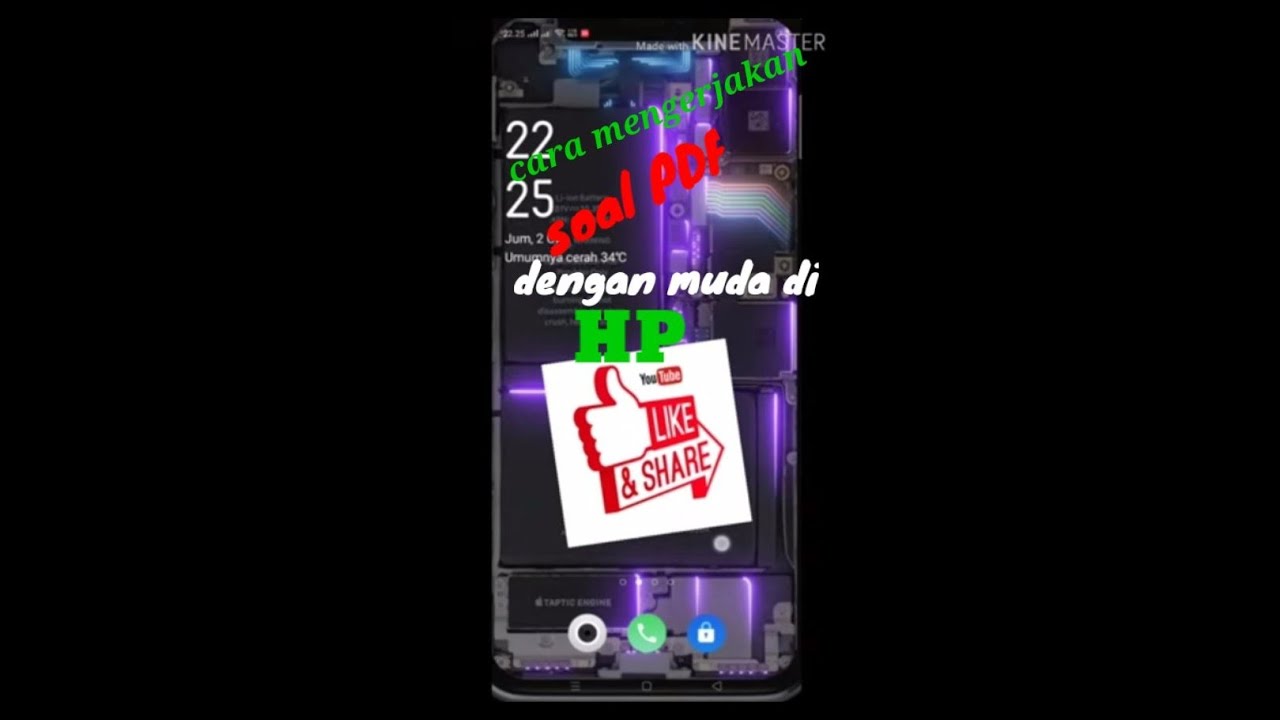 Cara mengerjakan soal PDF di HP