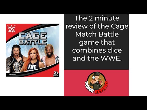 The Purge: # 3434 WWE Cage Battle: The dice flicking wrestling game of wild WWE fun! The 2 minute review: Does the IP and game match?