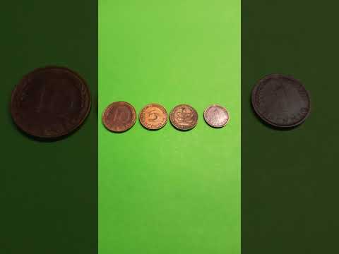 4 monedas de Alemania del 50 , venta 6€ incluye envio correo  ESP. pago bizu. #monedas #coin