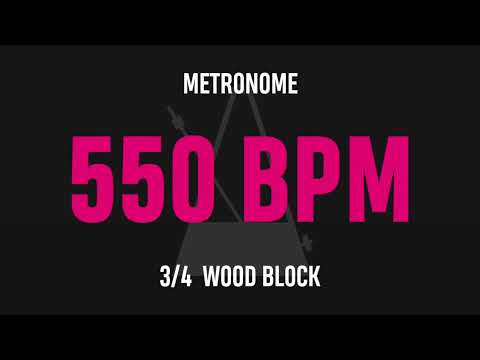 550 BPM 3/4 - Best Metronome (Sound : Wood block)