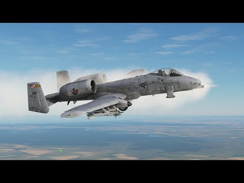 BEST COMBAT GRAPHICS SIM: Awesome A-10 Thunderbolt II Brrrt Gatling Gun Explosive DCS2.5 Compilation