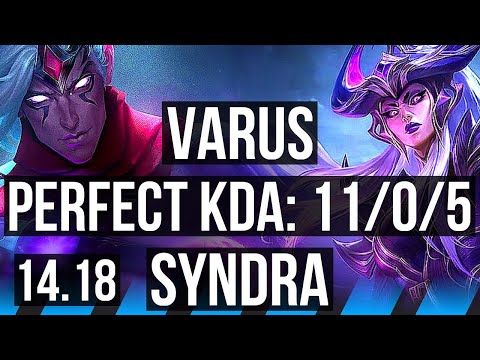 VARUS vs SYNDRA (MID) | 11/0/5, Legendary | EUW Grandmaster | 14.18