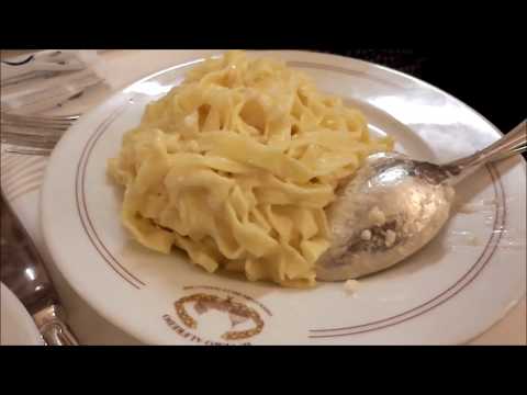 Eating The Real “Maestosissime” Fettuccine Alfredo style at Il Vero Alfredo Rome Italy