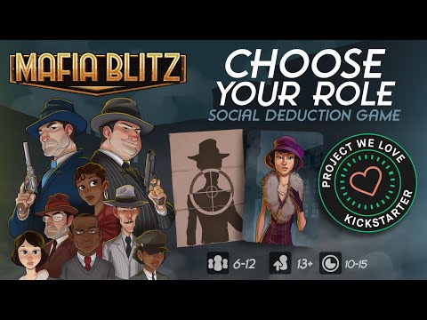 Official Mafia Blitz Kickstarter Trailer - A Choose-Your-Role Social Deduction Board Game