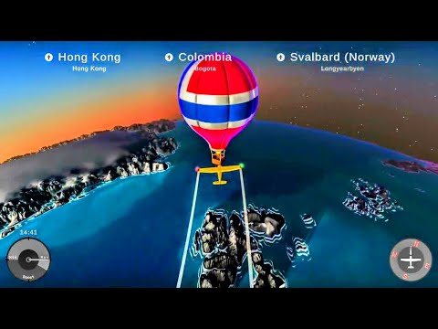 , title : '世界一周を小型飛行機で軽々と出来るフライトシミュレーター 🛩🌥🌎 【Geographical Adventures】 GamePlay 🎮📱 地形がリアル @itch.io'