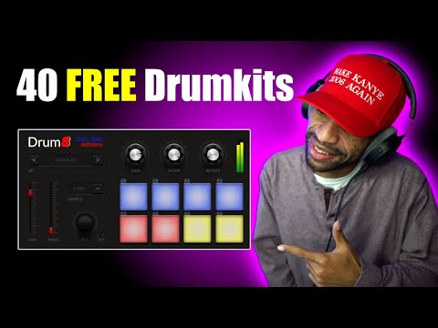 Drum8 FREE Drum VST Plugin By Audiolatry And Cool Wav Review And Demo (40 FREE Drumkits)