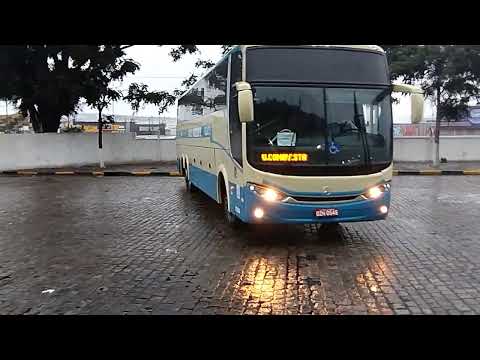 Ônibus da empresa novo horizonte chegando na rodoviária de vitória da conquista Bahia 