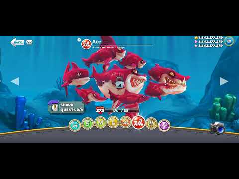 unlocking all xxL Sharks!