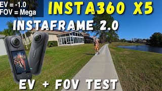 InstaFrame 2.0 - EV + FOV Test (Do We Need ND Filters?) @insta360 @Insta360_Tutorials