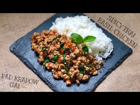 GÀ XÀO CAY XÈ KIỂU THÁI | SPICY THAI BASIL CHICKEN | PAD KRAPOW GAI